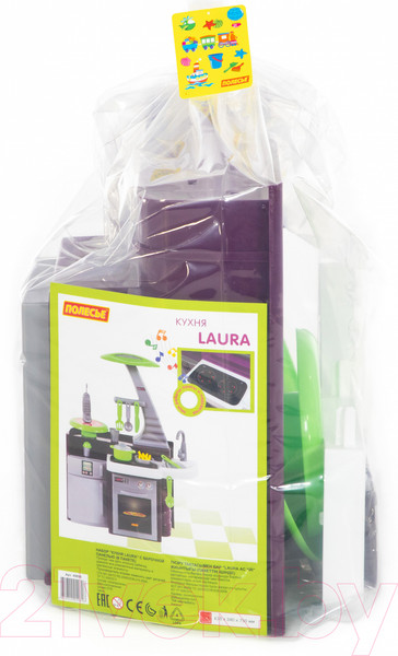 Изображение товара Детская кухня Полесье Laura с варочной панелью / 49896 (в пакете)