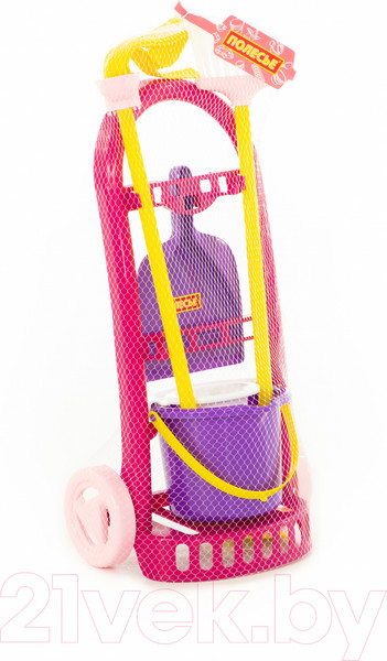 Изображение товара Набор хозяйственный игрушечный Полесье Чистюля-мини / 44747 (в сеточке)