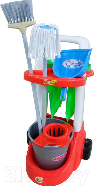 Изображение товара Набор хозяйственный игрушечный Полесье Помощница / 46956 (в сеточке)