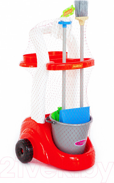 Изображение товара Набор хозяйственный игрушечный Полесье Помощница / 46956 (в сеточке)