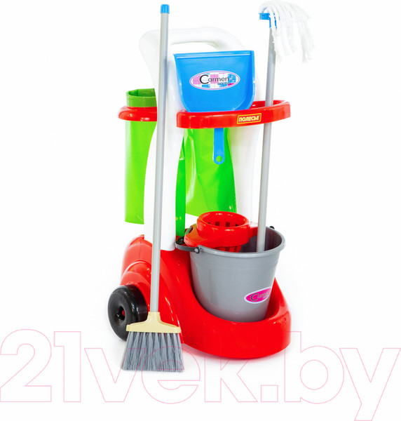 Изображение товара Набор хозяйственный игрушечный Полесье Помощница / 46956 (в сеточке)