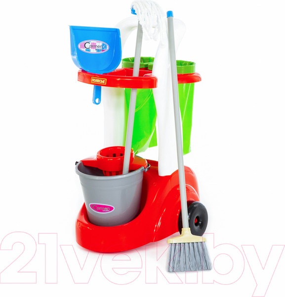 Изображение товара Набор хозяйственный игрушечный Полесье Помощница / 46956 (в сеточке)