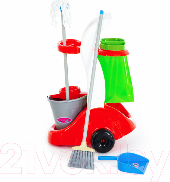 Изображение товара Набор хозяйственный игрушечный Полесье Помощница / 46956 (в сеточке)