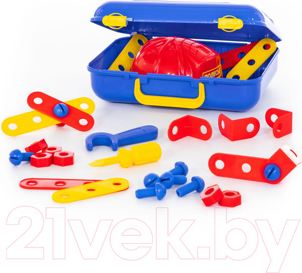Изображение товара Набор инструментов игрушечный Полесье Механик №2 / 43184 (31эл, в чемодане)