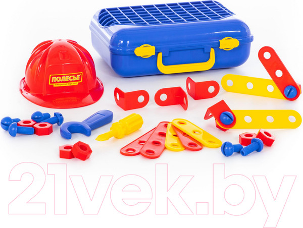 Изображение товара Набор инструментов игрушечный Полесье Механик №2 / 43184 (31эл, в чемодане)