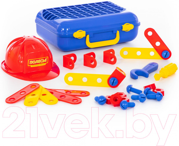 Изображение товара Набор инструментов игрушечный Полесье Механик №2 / 43184 (31эл, в чемодане)