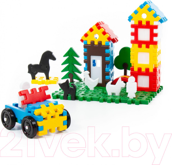 Изображение товара Конструктор Полесье Семья / 4833 (120эл, в мешке)