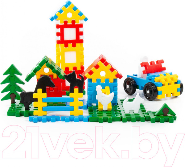 Изображение товара Конструктор Полесье Семья / 4833 (120эл, в мешке)