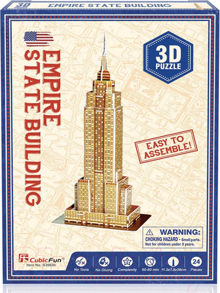 Изображение товара Конструктор CubicFun Эмпайер-стейт-билдинг (S3003)