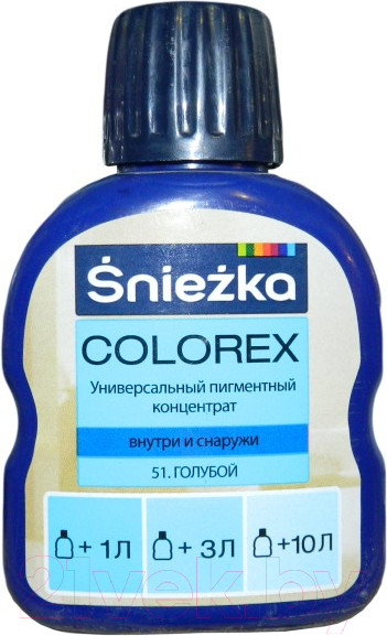 Изображение товара Колеровочный пигмент Sniezka Colorex 51 (100мл, голубой)