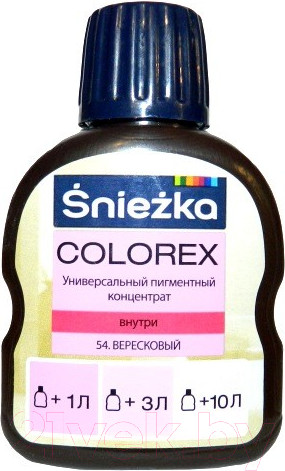 Изображение товара Колеровочный пигмент Sniezka Colorex 54 (100мл, вересковый)