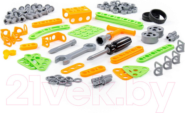 Изображение товара Конструктор Полесье Изобретатель. Вертолет №1 / 55026 (130эл, в пакете)