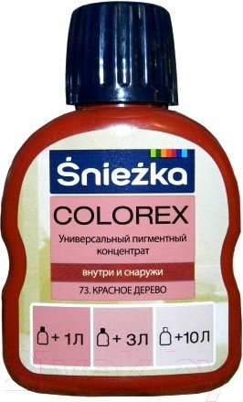 Изображение товара Колеровочный пигмент Sniezka Colorex 73 (100мл, красное дерево)