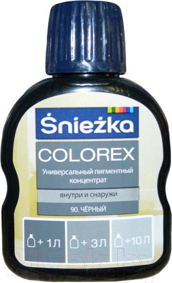 Изображение товара Колеровочный пигмент Sniezka Colorex 90 (100мл, черный)