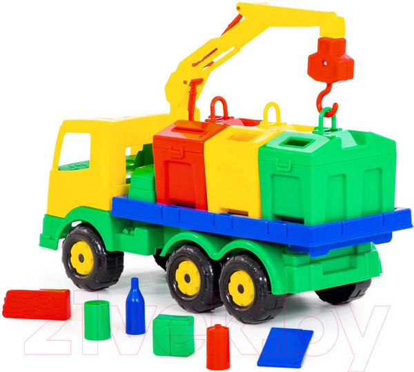 Изображение товара Автомобиль-кран Полесье Контейнеровоз Престиж / 44181