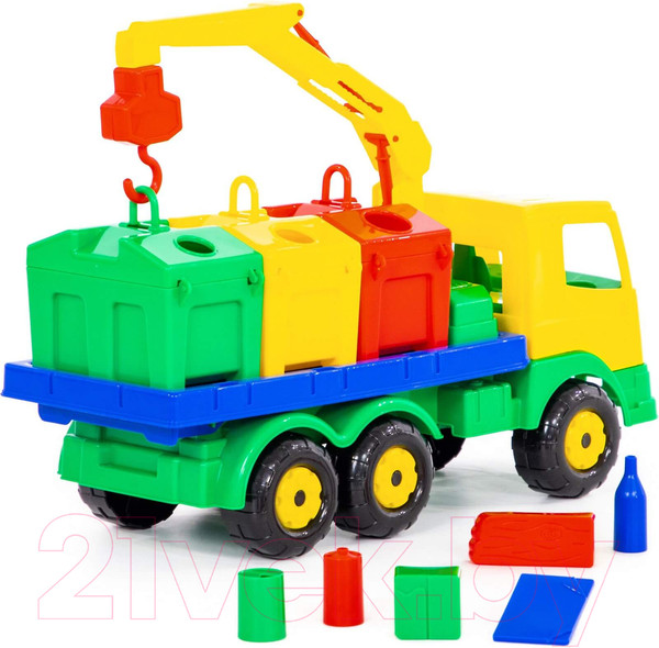 Изображение товара Автомобиль-кран Полесье Контейнеровоз Престиж / 44181