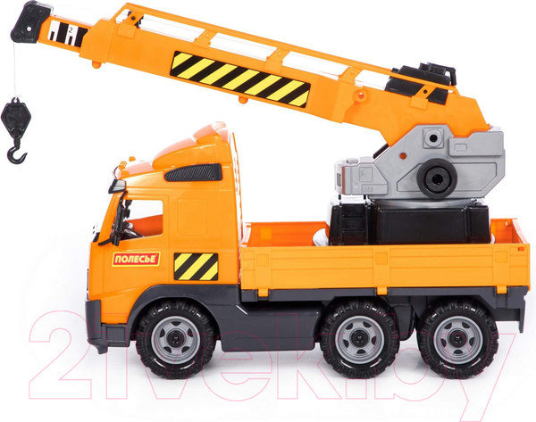 Изображение товара Автомобиль-кран Полесье Volvo с поворотной платформой / 8824 (в сеточке)