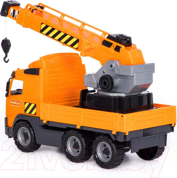 Изображение товара Автомобиль-кран Полесье Volvo с поворотной платформой / 8824 (в сеточке)