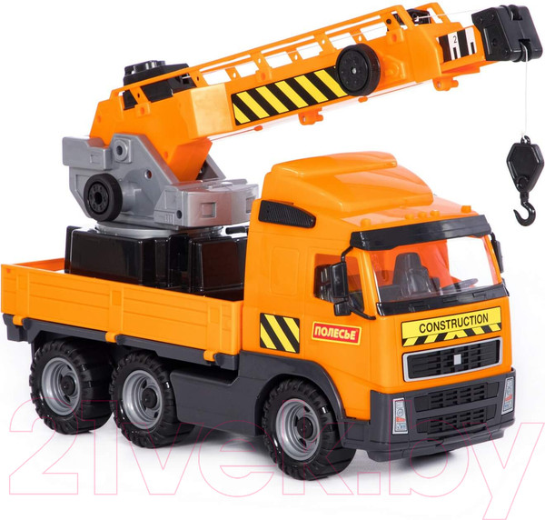 Изображение товара Автомобиль-кран Полесье Volvo с поворотной платформой / 8824 (в сеточке)