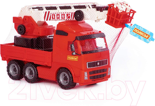 Изображение товара Автомобиль-вышка Полесье Пожарный / 8787 (в сеточке)