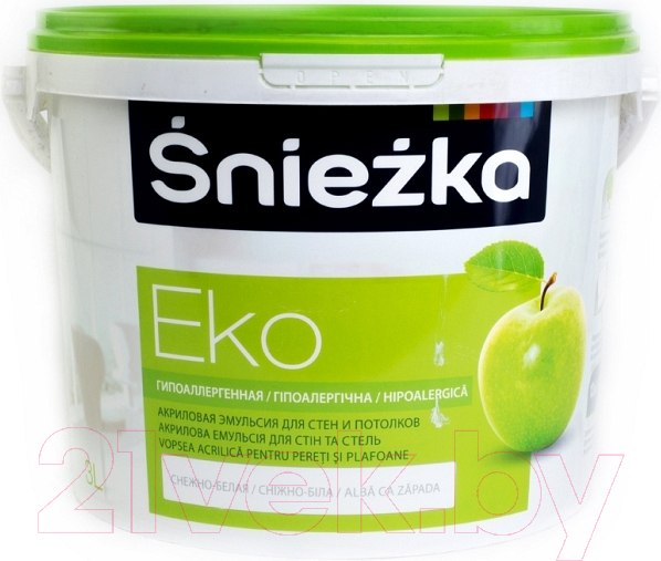 Краска Sniezka Eko (3л, белоснежный)