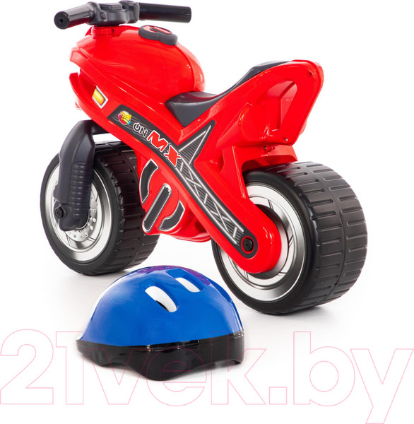 Изображение товара Каталка детская Полесье Мотоцикл МХ со шлемом / 46765