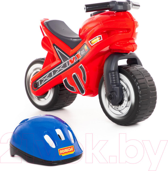 Изображение товара Каталка детская Полесье Мотоцикл МХ со шлемом / 46765