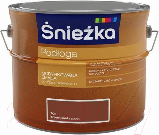 Изображение товара Эмаль Sniezka Podloga (2.5л, промежуточный орех)