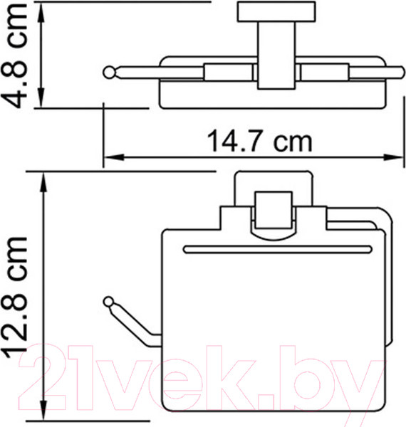 Изображение товара Держатель для туалетной бумаги Wasserkraft Lippe K-6525