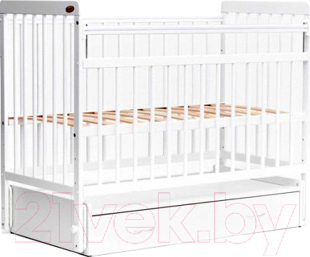 Изображение товара Детская кроватка Bambini Euro Style М / 01.10.04 (белый)