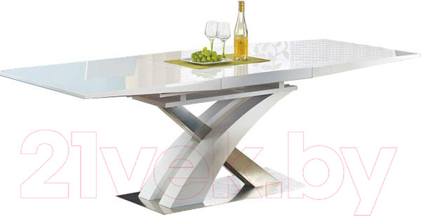 Изображение товара Обеденный стол Halmar Sandor 160-220x90 (белый)