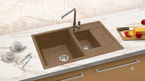 Изображение товара Мойка кухонная Berge BR-7612 (терракот)