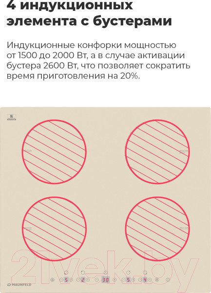 Изображение товара Индукционная варочная панель Maunfeld EVI.594-BK