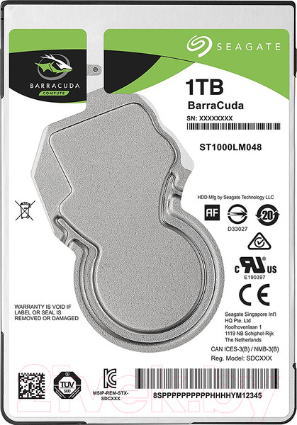 Изображение товара Жесткий диск Seagate Barracuda 1TB (ST1000LM048)