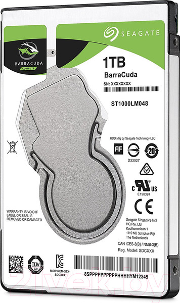 Изображение товара Жесткий диск Seagate Barracuda 1TB (ST1000LM048)