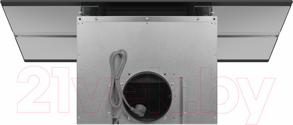 Изображение товара Вытяжка наклонная Maunfeld Mersey 90 (нержавеющая сталь/черное стекло)