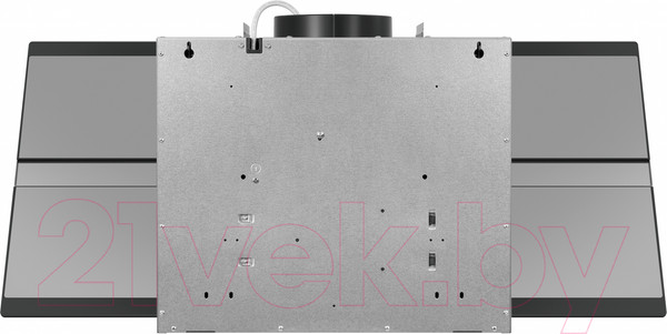 Изображение товара Вытяжка наклонная Maunfeld Mersey 90 (нержавеющая сталь/черное стекло)