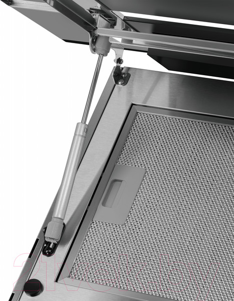 Изображение товара Вытяжка наклонная Maunfeld Mersey 90 (нержавеющая сталь/черное стекло)