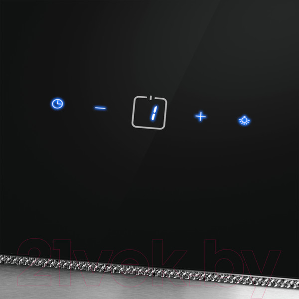 Изображение товара Вытяжка наклонная Maunfeld Mersey 90 (нержавеющая сталь/черное стекло)