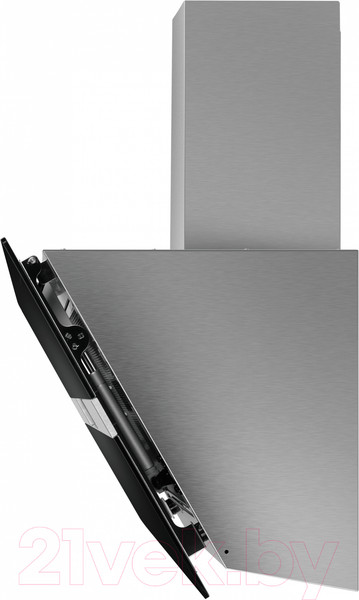 Изображение товара Вытяжка наклонная Maunfeld Mersey 60 (нержавеющая сталь/черное стекло)