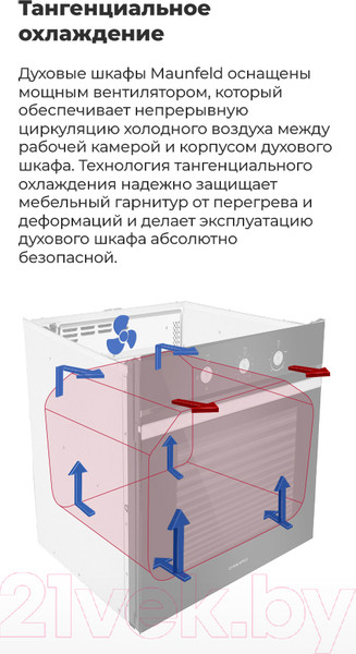 Изображение товара Газовый духовой шкаф Maunfeld MGOG 673B