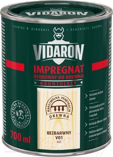 Изображение товара Защитно-декоративный состав Vidaron Impregnant V01 Бесцветный (700мл)