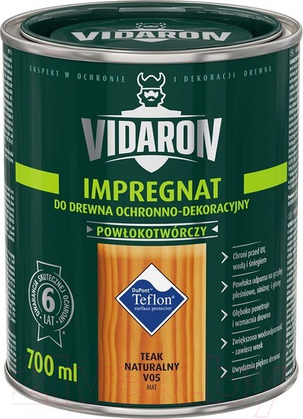 Изображение товара Защитно-декоративный состав Vidaron Impregnant V05 Натуральный тик (700мл)