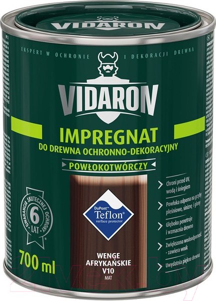 Изображение товара Защитно-декоративный состав Vidaron Impregnant V10 Африканское венге (700мл)