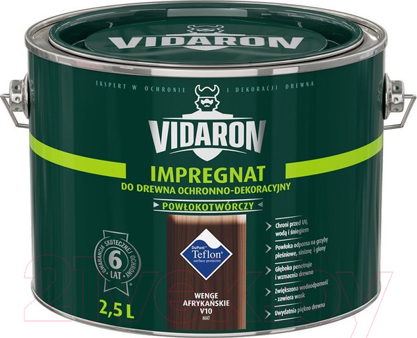 Изображение товара Защитно-декоративный состав Vidaron Impregnant V10 Африканское венге (2.5л)