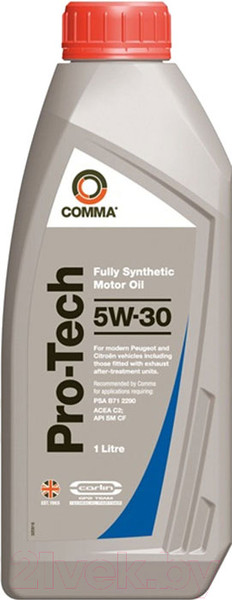 Изображение товара Моторное масло Comma Pro-Tech 5W30 / PTC1L (1л)