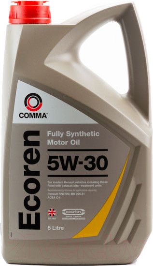 Изображение товара Моторное масло Comma Ecoren 5W30 / ECR5L (5л)