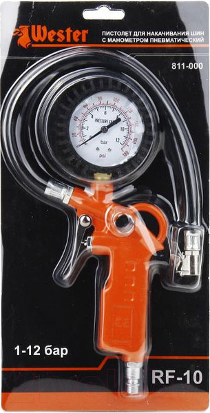 Изображение товара Пневмопистолет Wester RF-10 (с манометром)