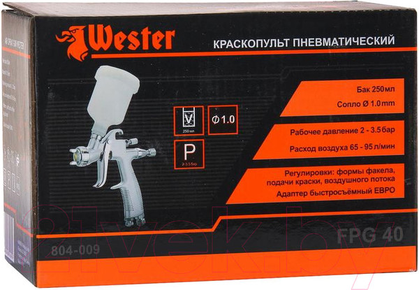 Изображение товара Пневматический краскопульт Wester FPG-40 LVLP