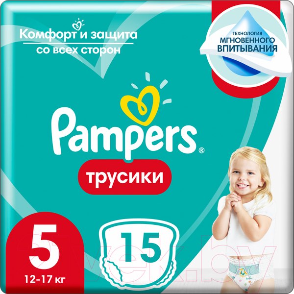 Изображение товара Подгузники-трусики детские Pampers Pants 5 Junior (15шт)